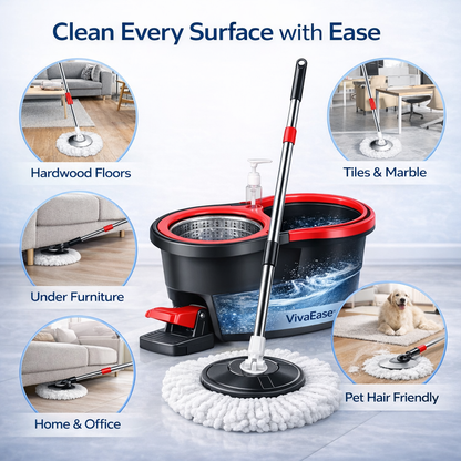 Pedal-Powered Spin Mop Set™