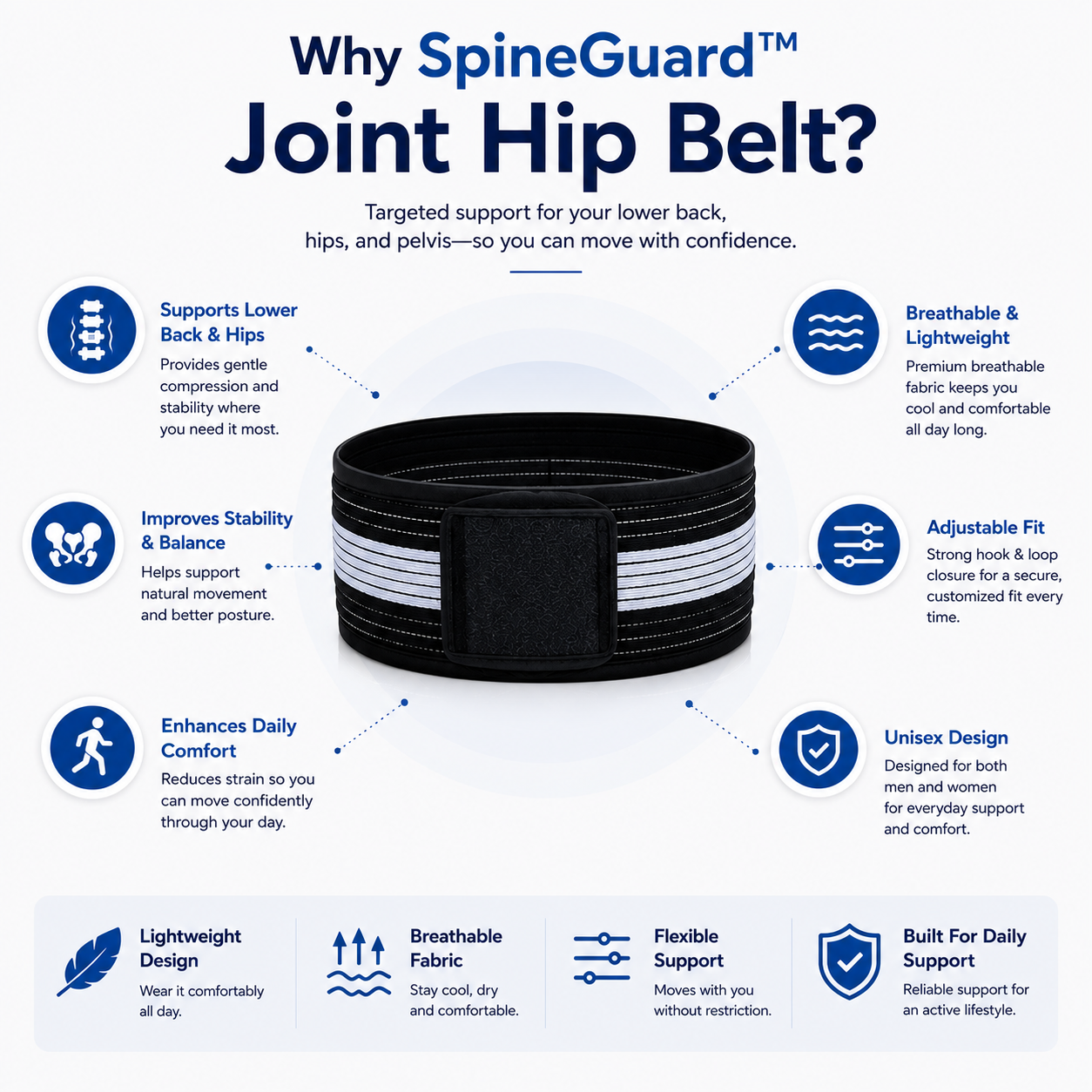 The SpineGuard™ Joint Hip Belt