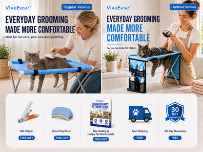 VivaEase™ Foldable Pet Grooming Stand