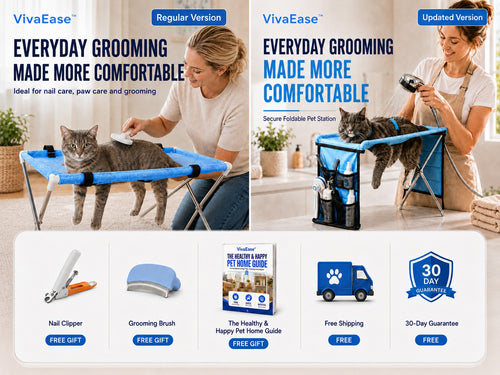 VivaEase™ Foldable Pet Grooming Stand
