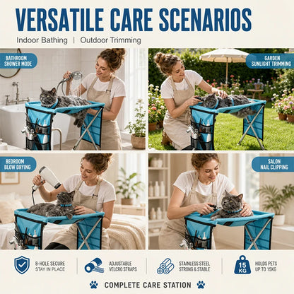 VivaEase™ Foldable Pet Grooming Stand